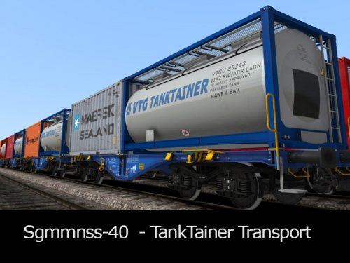 Sgmmnss 40 Wagons - Tanktainer Transport
