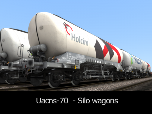 Uacns 70 - Silo powder transport wagons