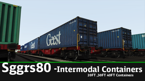 Sggrs80 intermodal Cargo wagons